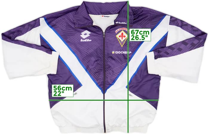 1991-92 Fiorentina Lotto Track Jacket - 8/10 - (XL)