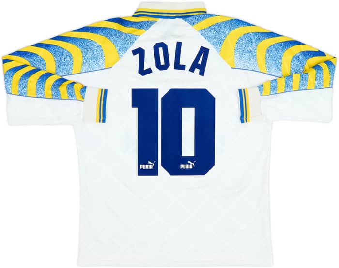 1995-97 Parma Local Manga Larga Camiseta Zola #10 - 6/10 - (M)