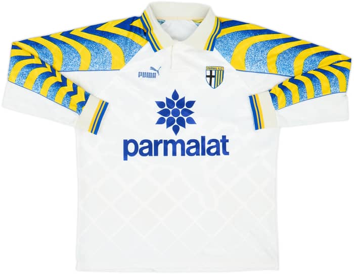 1995-97 Parma Local Manga Larga Camiseta Zola #10 - 6/10 - (M)