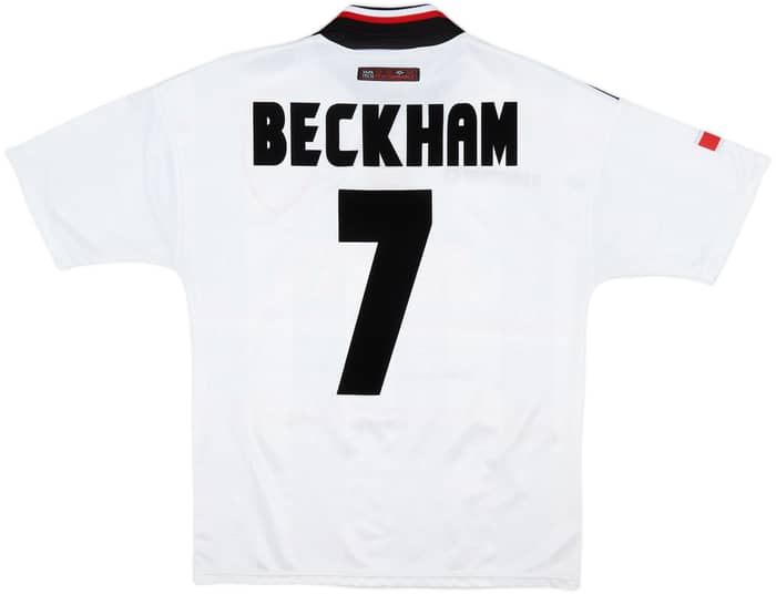 1997-99 Manchester United Away Shirt Beckham #7 - 9/10 - (Y)