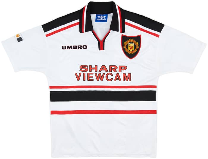 1997-99 Manchester United Away Shirt Beckham #7 - 9/10 - (Y)