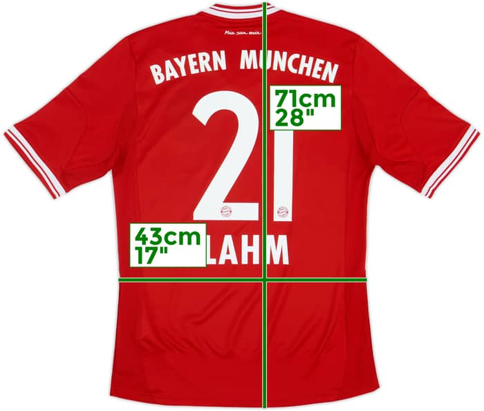 2013-14 Bayern Munich Home Shirt Lahm #21 - 6/10 - (S)