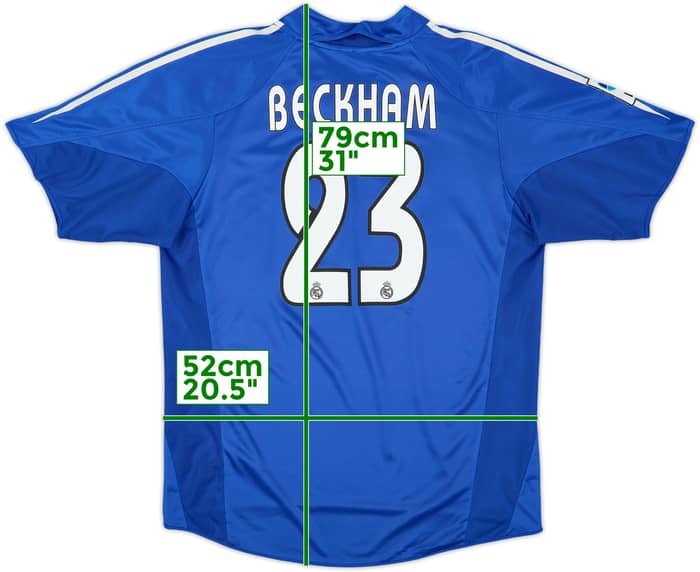 2004-05 Real Madrid Third Shirt Beckham #23 - 9/10 - (M)