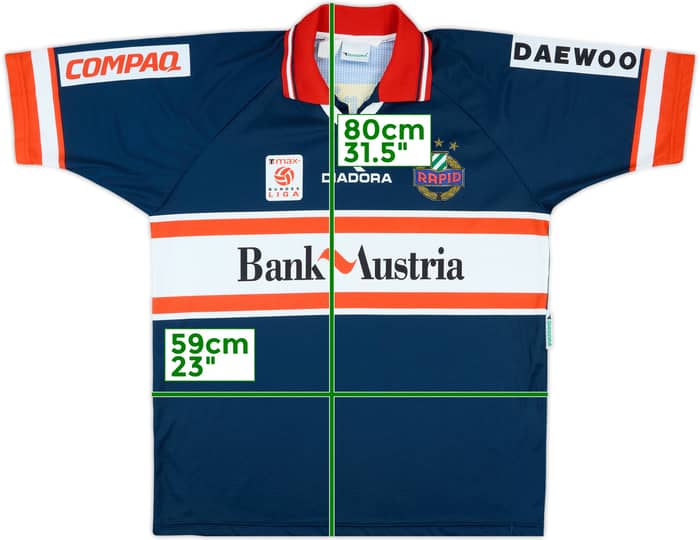 1998-99 Rapid Vienna Player Issue Away Shirt #10 - 8/10 - (XXL)