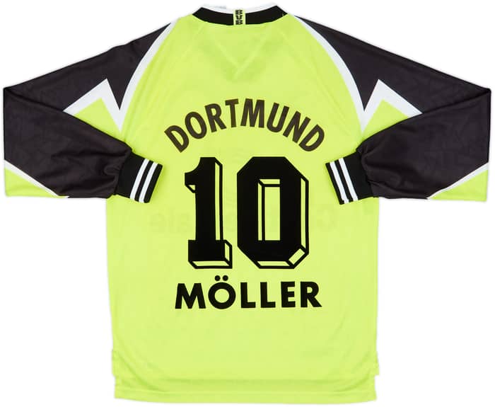 1995-96 Borussia Dortmund Home L/S Shirt Moller #10 - 10/10 - (M)
