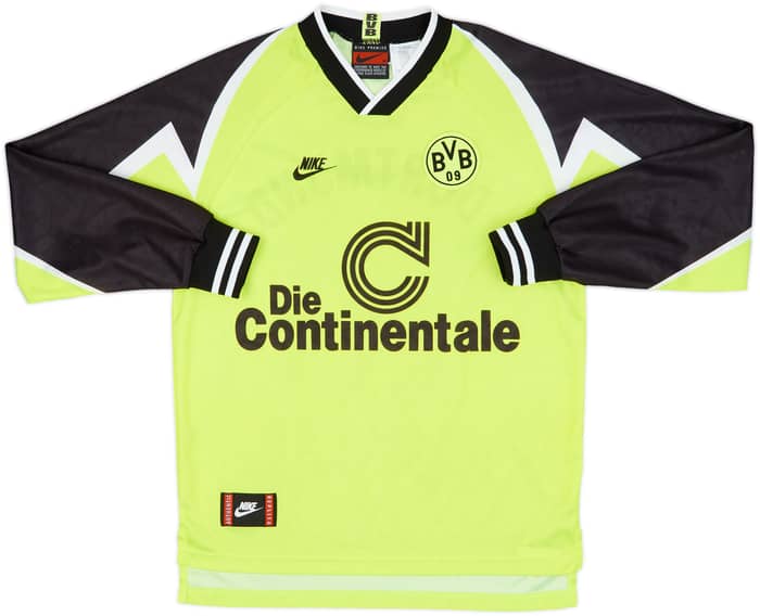 1995-96 Borussia Dortmund Home L/S Shirt Moller #10 - 10/10 - (M)