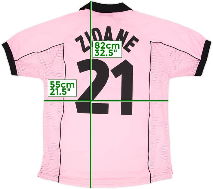 Camiseta de visitante Centenario del Juventus 1997-98 Zidane #21 - 9/10 - (L)