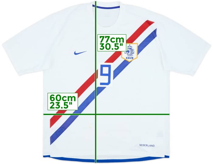2006-08 Netherlands Away Shirt #9 - 5/10 - (XL)