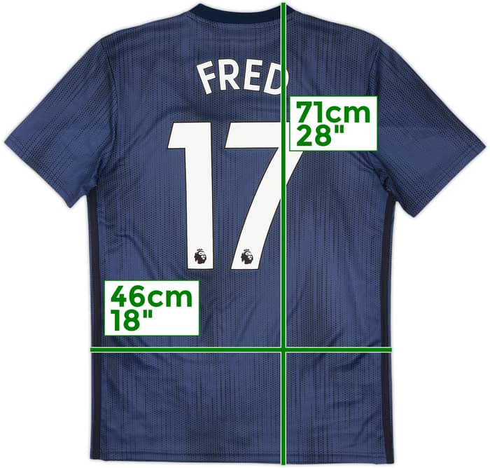 2018-19 Manchester United Third Shirt Fred #17 - 5/10 - (S)