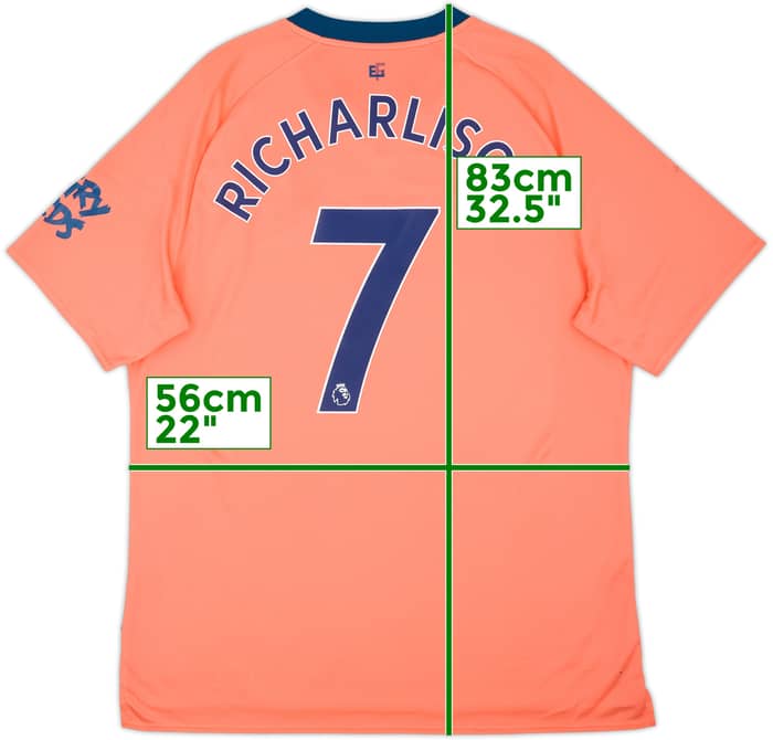2019-20 Everton Away Shirt Richarlison #7 - 7/10 - (XL)