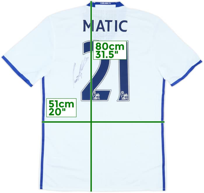 2016-17 Chelsea Player Issue Signed Third Shirt Matic #21