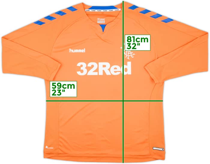 2018-19 Rangers Third L/S Shirt - 7/10 - (3XL)