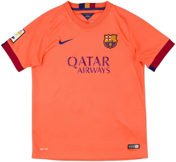 2014-15 Barcelona Away Shirt - 7/10 - (XL.Boys)