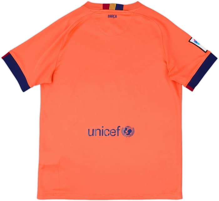 2014-15 Barcelona Away Shirt - 7/10 - (XL.Boys)