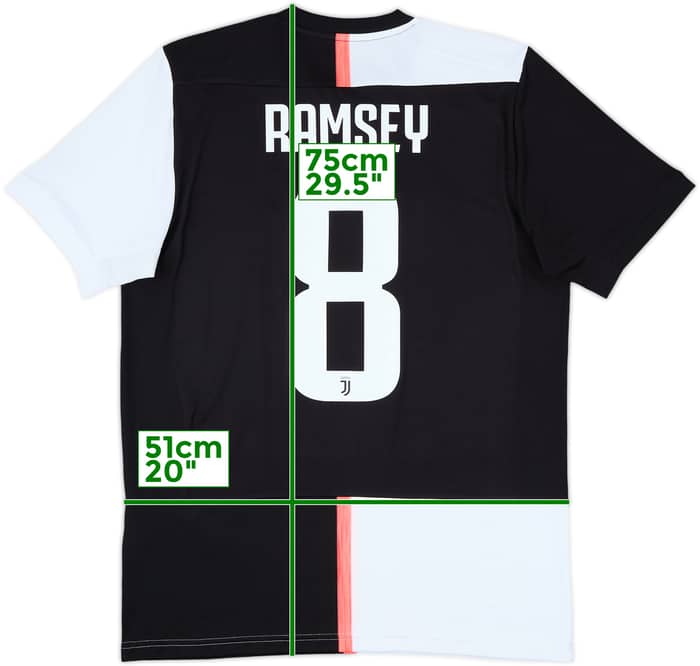 2019-20 Juventus Home Shirt Ramsey #8 - 10/10 - (M)