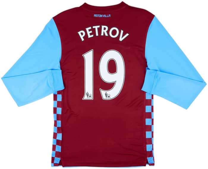 2010-11 Aston Villa Home L/S Shirt Petrov #19 - 10/10 - (S)