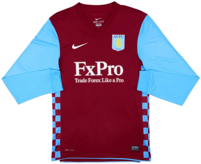 2010-11 Aston Villa Home L/S Shirt Petrov #19 - 10/10 - (S)