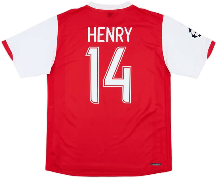2006-08 Arsenal Home Shirt Henry #14 - 6/10 - (L)