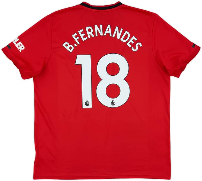 2019-20 Manchester United Home Shirt B.Fernandes #18 - 5/10 - (XL)