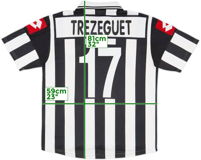 2001-02 Juventus Home Shirt Trezeguet #17 - 7/10 - (L)
