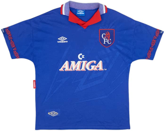 1993-94 Chelsea Home Shirt Hoddle #20 - 6/10 - (L)