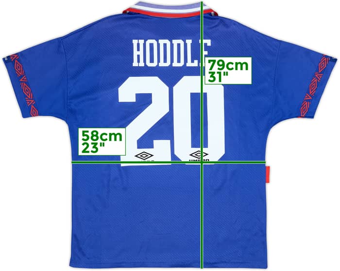1993-94 Chelsea Home Shirt Hoddle #20 - 6/10 - (L)