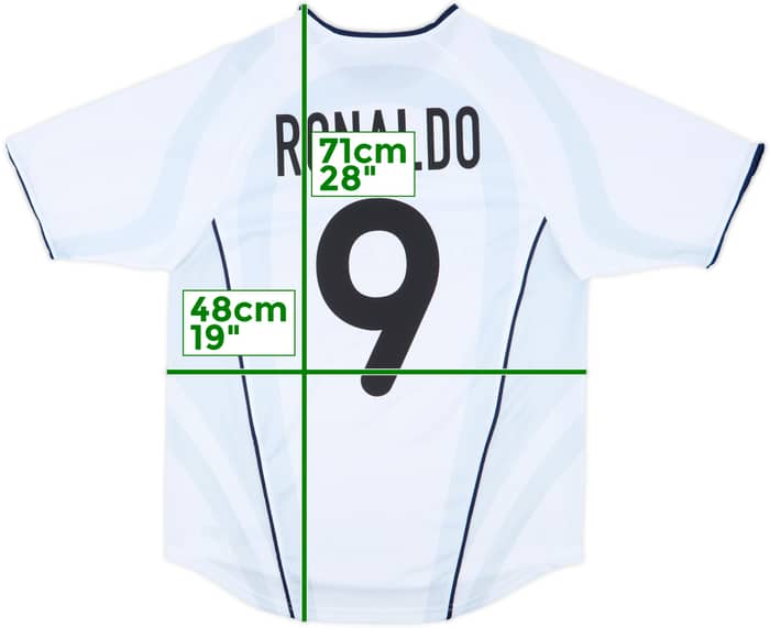 2001-02 Inter Milan Away Shirt Ronaldo #9 - 10/10 - (S)