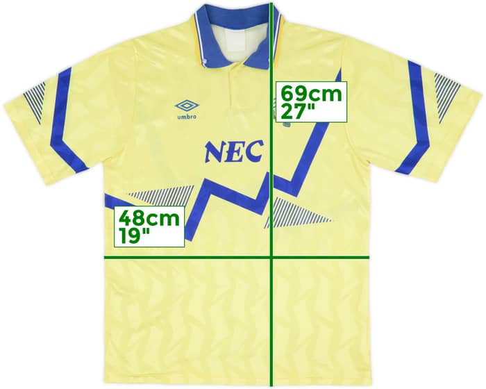 1990-92 Everton Away Shirt - 8/10 - (L)