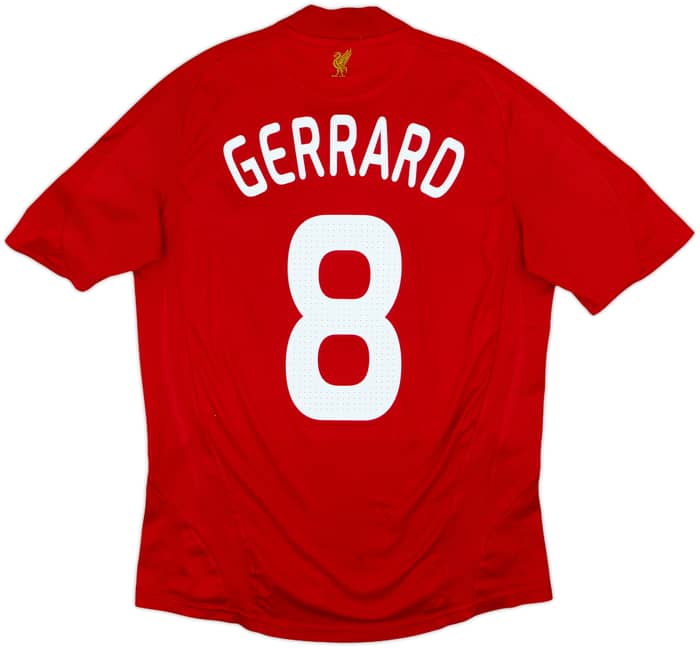 2008-10 Liverpool Home Shirt Gerrard #8 - 6/10 - (M)