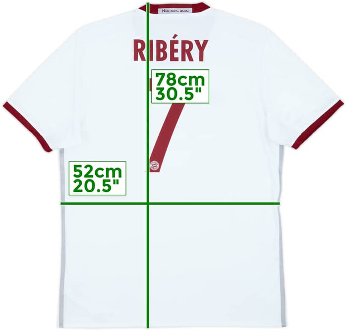 2016-17 Bayern Munich Third Shirt Ribery #7 - 8/10 - (L)