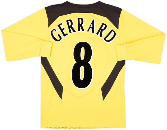 2004-06 Liverpool Away L/S Shirt Gerrard #8 - 8/10 - (XS)