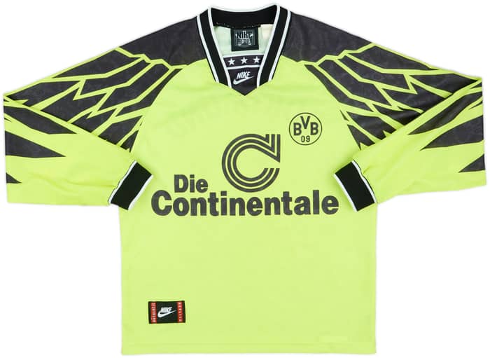 1994-95 Borussia Dortmund Home L/S Shirt - 7/10 - (L.Boys)