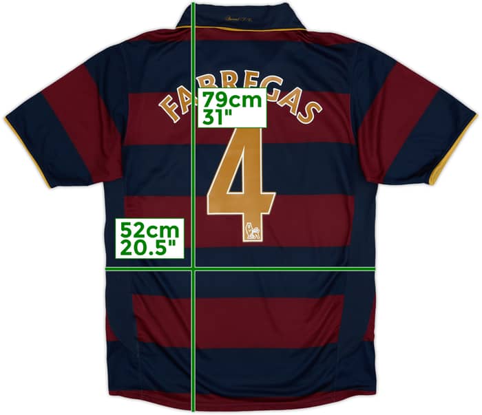 2007-08 Arsenal Third Shirt Fabregas #4 - 6/10 - (M)