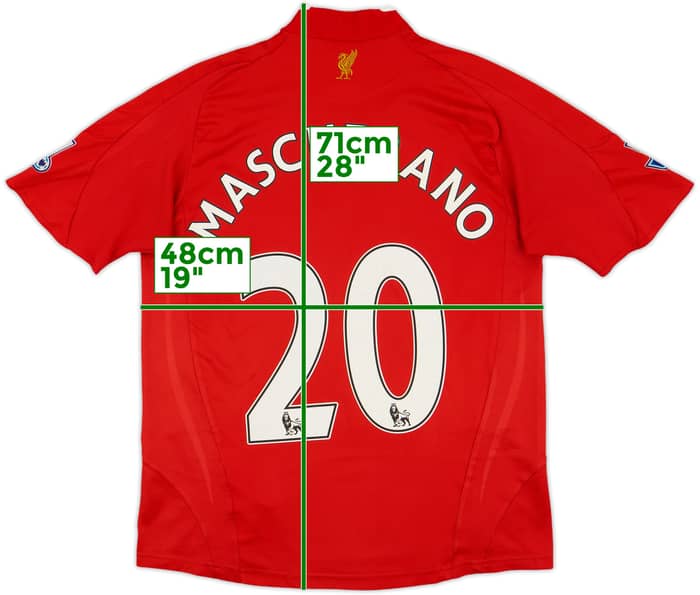 2008-10 Liverpool Home Shirt Mascherano #20 - 6/10 - (L.Boys)