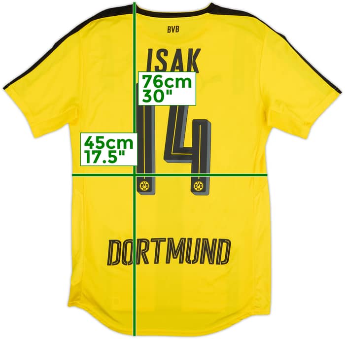 2016-17 Borussia Dortmund Home Shirt Isak #14 - 8/10 - (S)