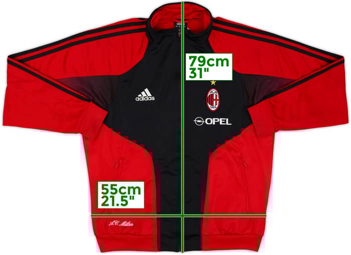 2004-05 AC Milan adidas Track Jacket - 8/10 - (M/L)