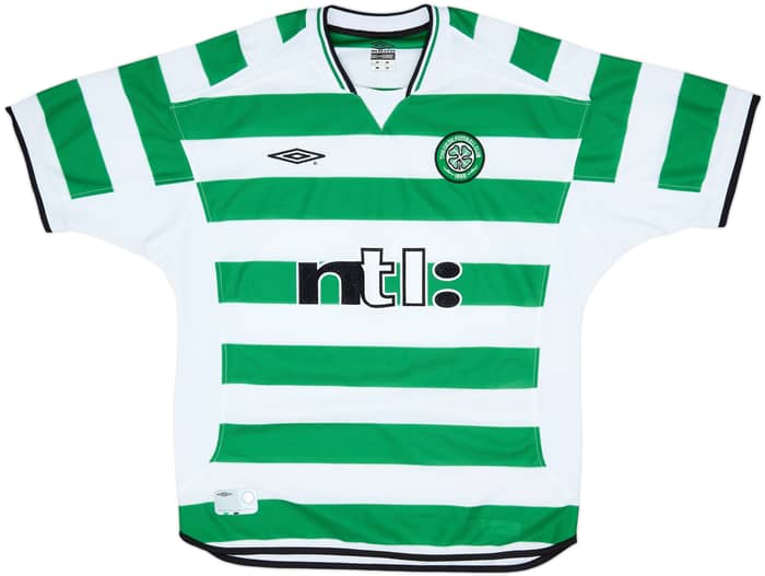 2001-03 Celtic Home Shirt Lennon #18 - 8/10 - (L)