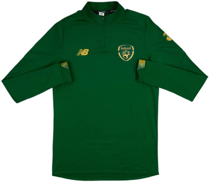 2017-18 Ireland New Balance 1/4 Zip Training Top - 8/10 - (L)