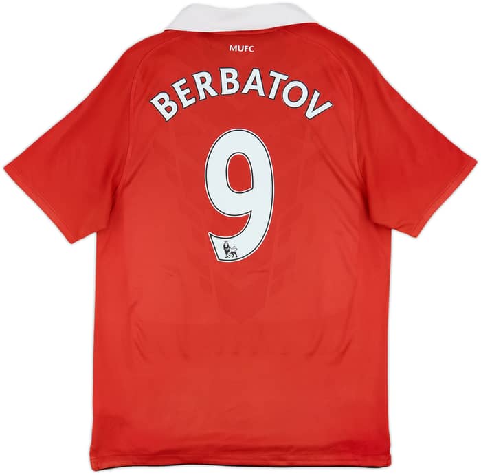 2010-11 Manchester United Home Shirt Berbatov #9 - 6/10 - (M)