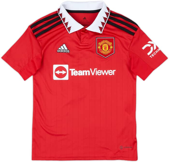 2022-23 Manchester United Home Shirt Rashford #10 - 8/10 - (S.Boys)