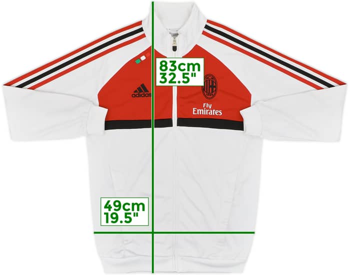 2011-12 AC Milan adidas Track Jacket - 8/10 - (S)