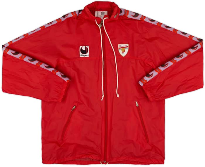1992-93 Cremonese Uhlsport Hooded Rain Jacket - 6/10 - (L)