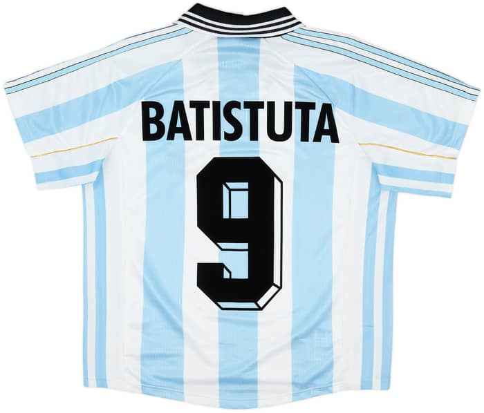 1998-99 Argentina Home Shirt Batistuta #9 - 8/10 - (S)