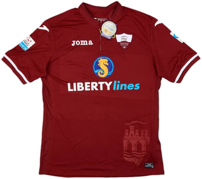 2017-18 Trapani Home Shirt #9 (L)