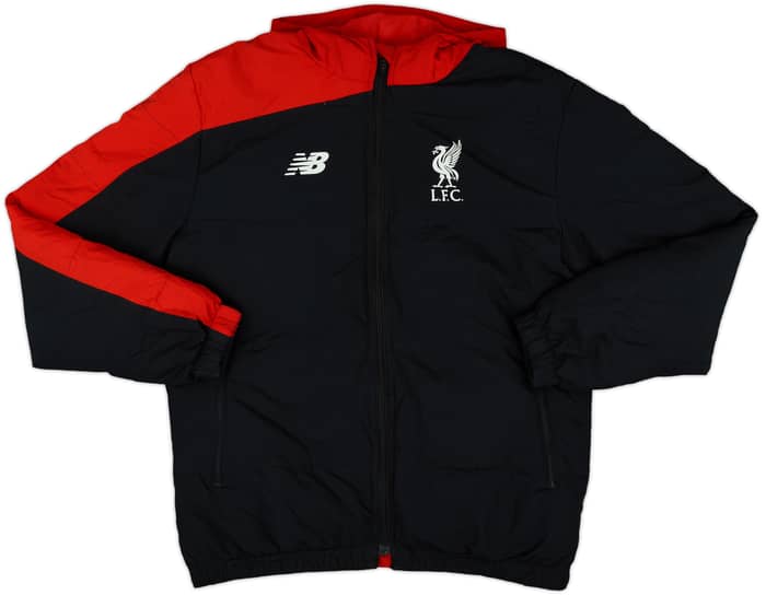2015-16 Liverpool New Balance Hooded Padded Bench Coat - 8/10 - (M)