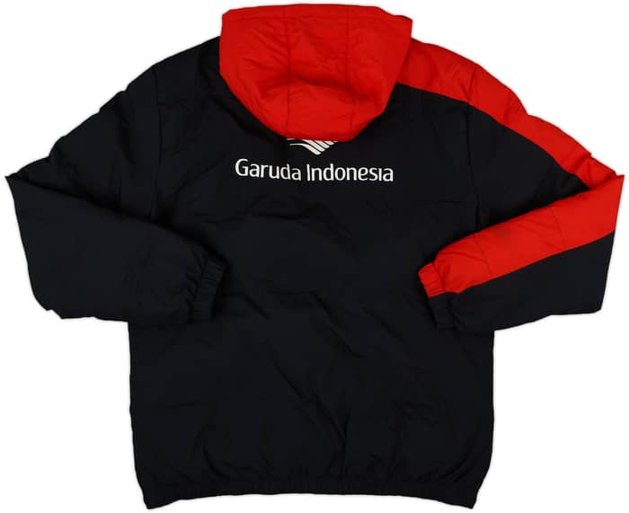 2015-16 Liverpool New Balance Hooded Padded Bench Coat - 8/10 - (M)