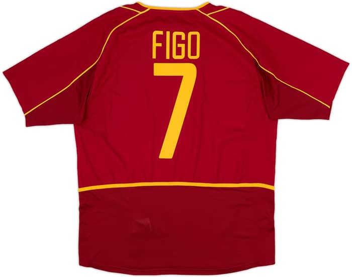 2002-04 Portugal Home Shirt Figo #7 - 9/10 - (L)