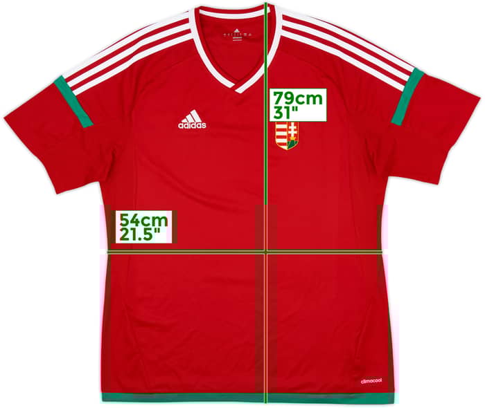 2016-18 Hungary Home Shirt - 6/10 - (L)