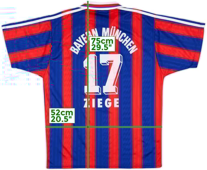 1995-97 Bayern Munich Signed Home Shirt Ziege #17 - 9/10 - (M)