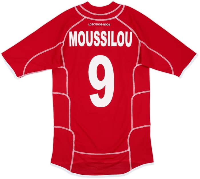 2003-04 Lille Home Shirt Moussilou #9 - 7/10 - (M)